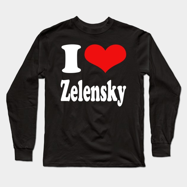 i love zelensky Long Sleeve T-Shirt by Elegance14